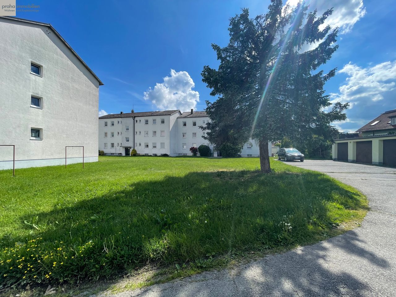 Sicht aufs Grundstück